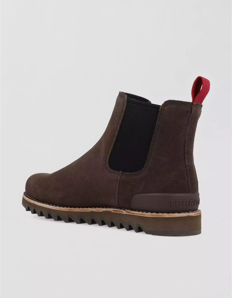 Bottes American Eagle Territory Yellowstone Chelsea Randonnée Marron Foncé Homme | LIJ-83652517